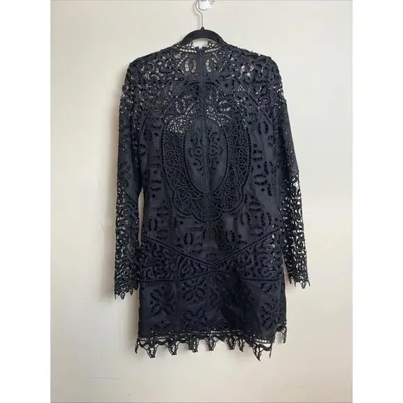 Ulla Johnson Linen Eleni Lace Dress, $990 NWT, Size 6, 70% Off! #1043 - Picture 6 of 7